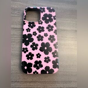 Velvet Caviar Pink and Black Floral Phone Case Fits IPhone 13 ProMax
